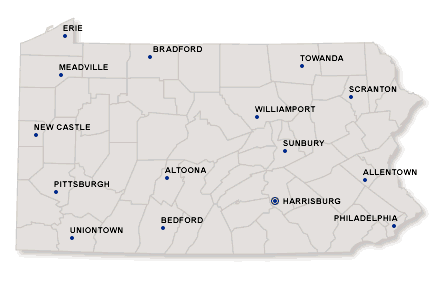pennsylvania map